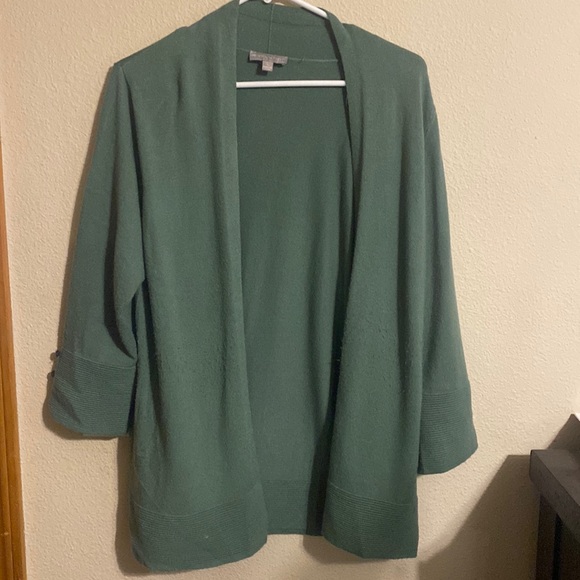 Evolution faux button sleeve cardigan size large - Picture 1 of 5